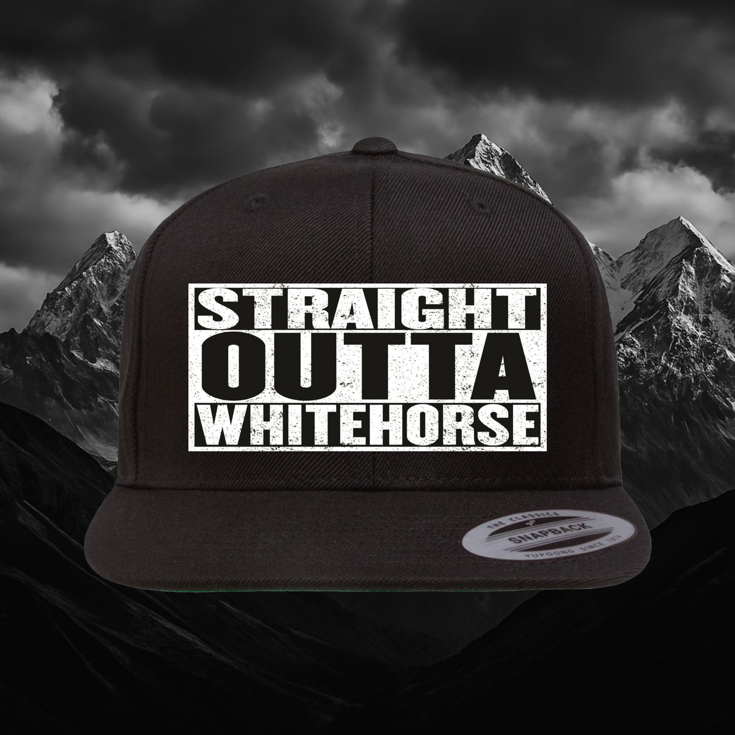 Whitehorse Flat Bill Snapback – Yupoong®