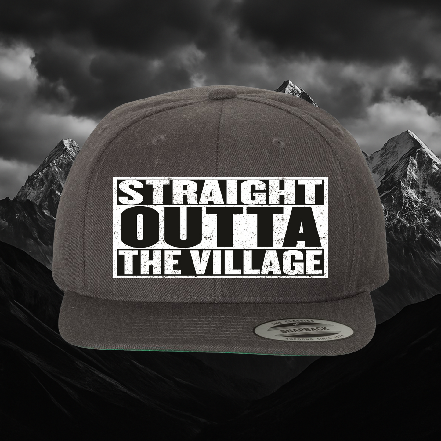 The Village Flat Bill Snapback – Yupoong®