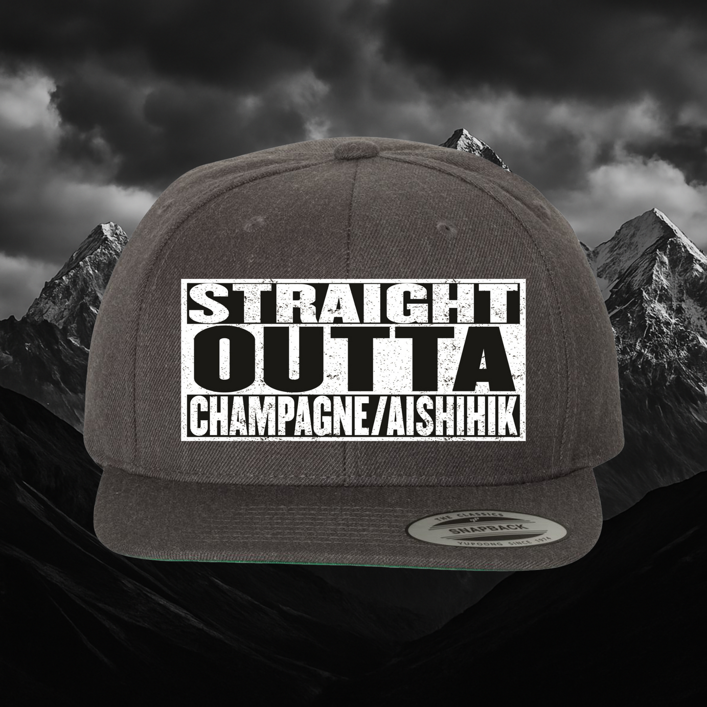 Champagne/Aishihik Flat Bill Snapback – Yupoong®