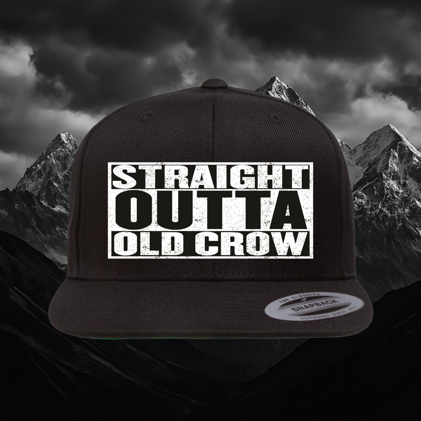 Old Crow Flat Bill Snapback – Yupoong®
