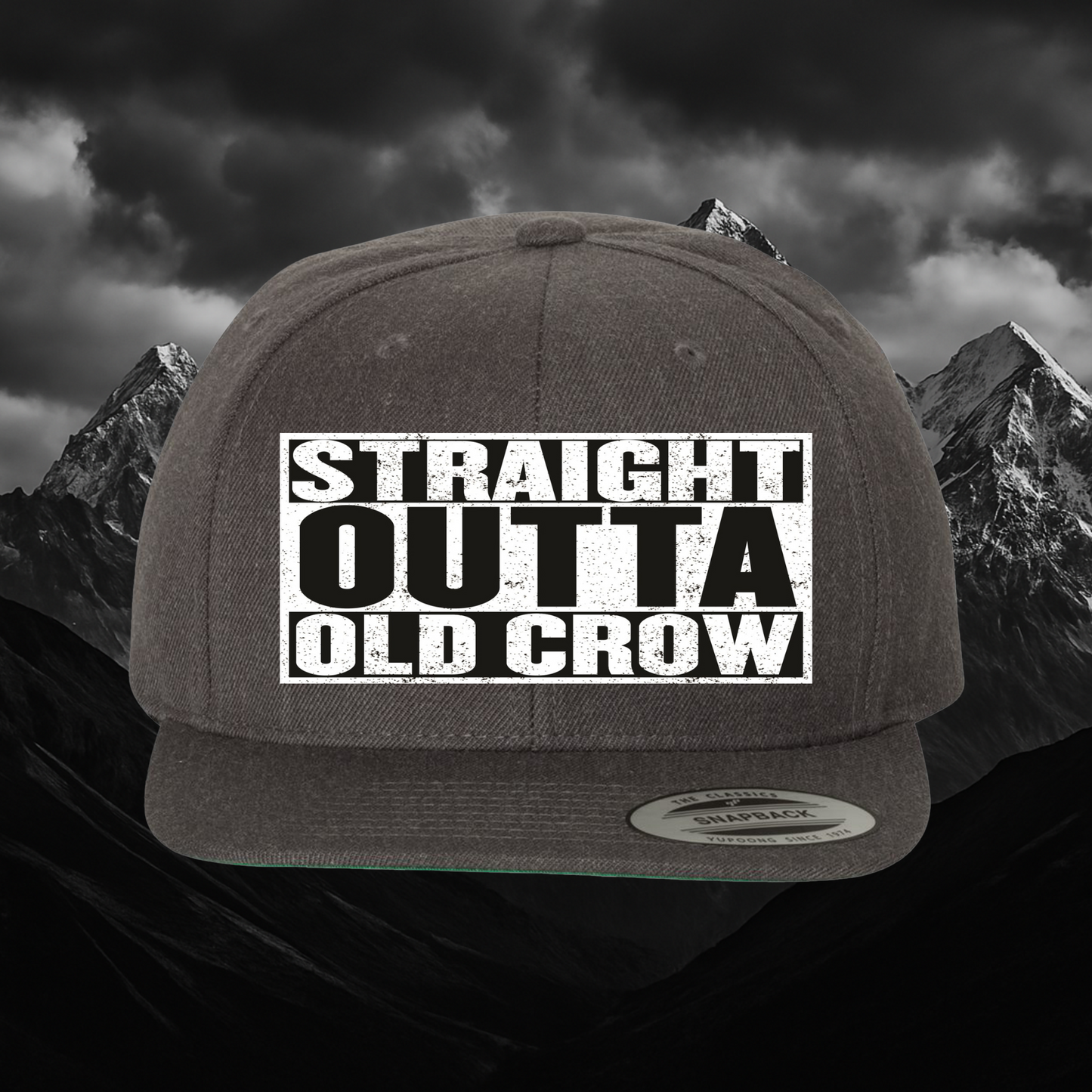 Old Crow Flat Bill Snapback – Yupoong®
